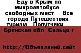 Еду в Крым на микроавтобусе.5 свободных мест. - Все города Путешествия, туризм » Попутчики   . Брянская обл.,Сельцо г.